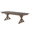 Chivari Fruitwood 96" x 40" (8 Foot) Rectangle X Leg Wood Farm Table TFRMPLRT9640-FTW-XL-AX