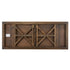 Chivari Fruitwood 96" x 40" (8 Foot) Rectangle X Leg Wood Farm Table TFRMPLRT9640-FTW-XL-AX