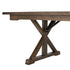 Chivari Fruitwood 96" x 40" (8 Foot) Rectangle X Leg Wood Farm Table TFRMPLRT9640-FTW-XL-AX