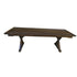 Chivari Fruitwood 96" x 40" (8 Foot) Rectangle X Leg Wood Farm Table TFRMPLRT9640-FTW-XL-AX