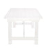 Chivari White Distressed 96" x 40" (8 Foot) Rectangle Straight Leg Wood Farm Table TFRMPLRT9640-WHD-ST-AX