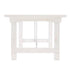 Chivari White Distressed 96" x 40" (8 Foot) Rectangle Straight Leg Wood Farm Table TFRMPLRT9640-WHD-ST-AX