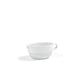 Front of the House FOH TGB003WHP21 Monaco 16 oz Superwhite Oval Porcelain Pourer - Case of 4 FOH-TGB003WHP21
