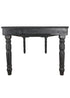 Chivari 96″ x 40″ (8 Foot) Black Rectangle Fluted Leg Wood Farm Table TFARMRT9640-BLACK-T-LEG-AX-T