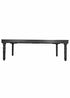 Chivari 96″ x 40″ (8 Foot) Black Rectangle Fluted Leg Wood Farm Table TFARMRT9640-BLACK-T-LEG-AX-T