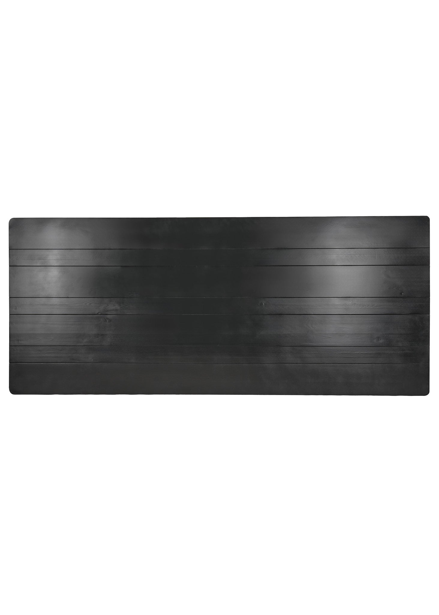 Chivari 96″ x 40″ (8 Foot) Black Rectangle Fluted Leg Wood Farm Table TFARMRT9640-BLACK-T-LEG-AX-T