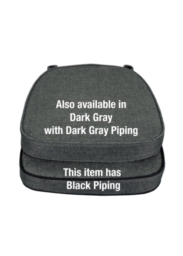 Chivari Dark Gray with Black Piping 2.5