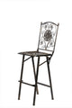 Chivari Vintage Copper / Gold Barcelona Bistro Barstool with Square Seat and Back (Per Chair Price Shown – Sold only in Quantities of 2) BBBMC-AX-T