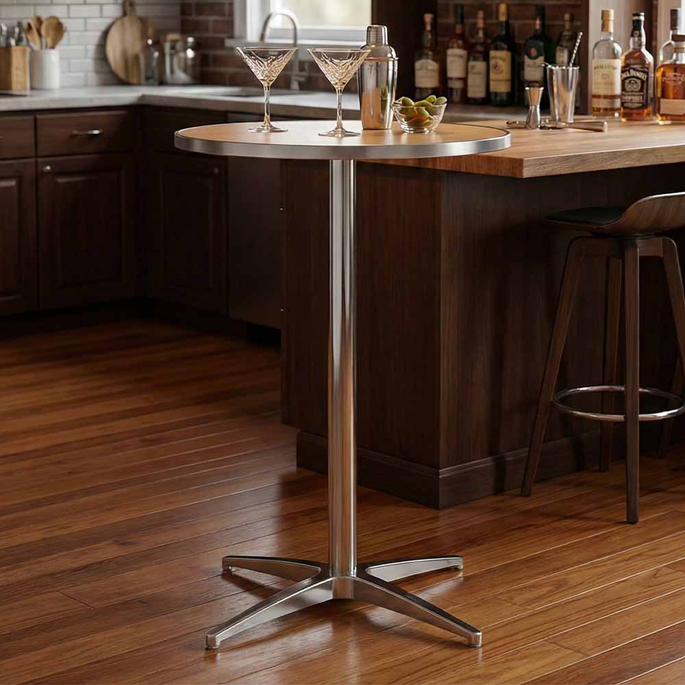 Chivari 24" Round Plywood Cocktail Table Kit TKITRD24M-AX-T