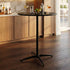 Chivari Black 36" Round Plywood Cocktail Table Kit TKITRD36BLK-AX-T