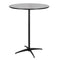 Chivari Black 36" Round Plywood Cocktail Table Kit TKITRD36BLK-AX-T