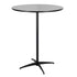 Chivari Black 36" Round Plywood Cocktail Table Kit TKITRD36BLK-AX-T