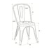 Metallic Black Finish with Copper Distressed All Weather Tolix Style Resin Chair