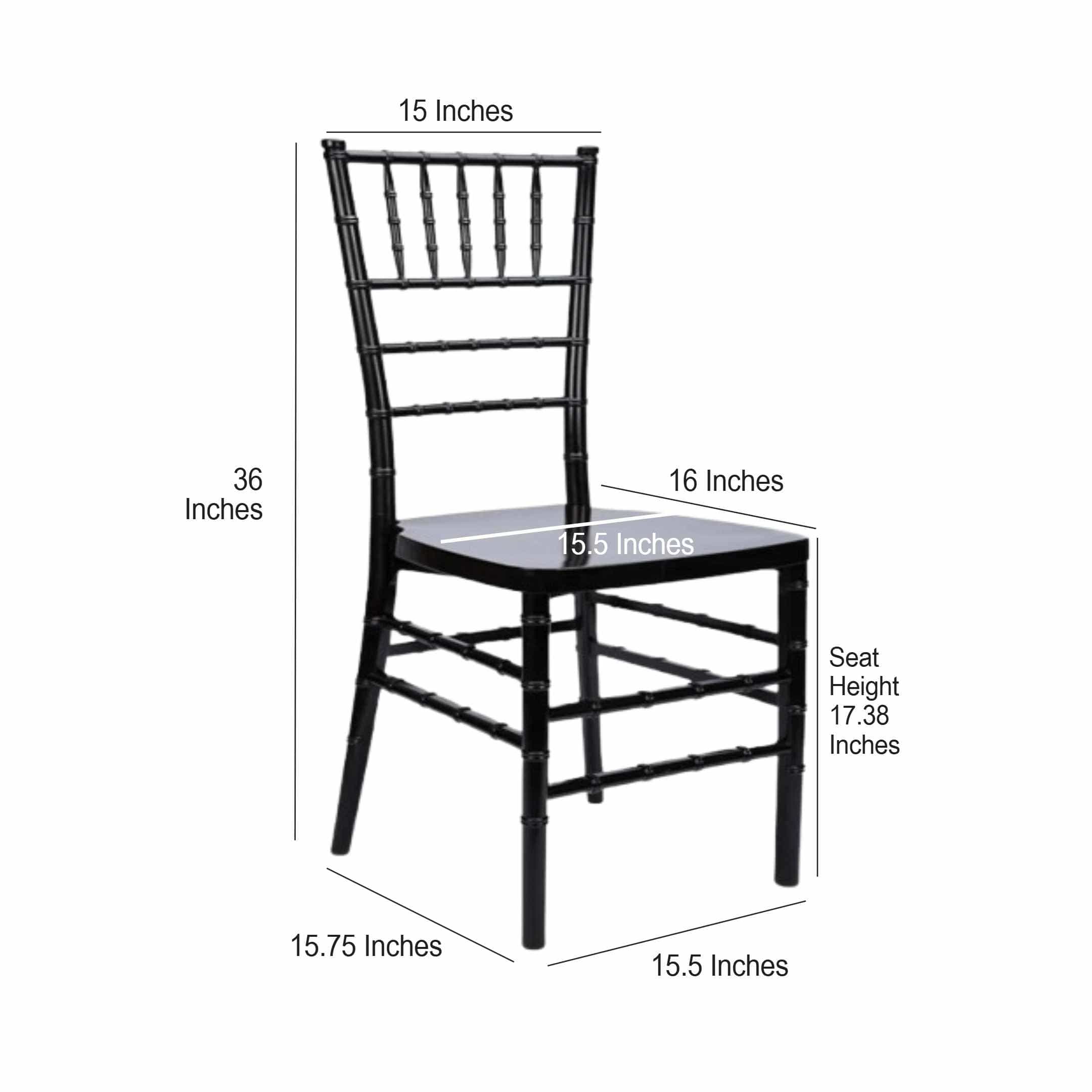 Chivari Silver ToughResin™ Chiavari Chair CCRS-MONO-AX-T