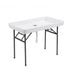 47" x 24" (4 Foot ) White Plastic Ice Cooler Table with Steel Frame