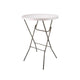Chivari 32" Round White Plastic Cocktail Table TPLSRD32COCKTAIL-LF-T