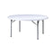 Chivari 48" (4 Foot) Round Heavy Duty Plastic Folding Table TPLSRD48-LF-T