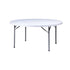 Chivari 48" (4 Foot) Round Heavy Duty Plastic Folding Table TPLSRD48-LF-T