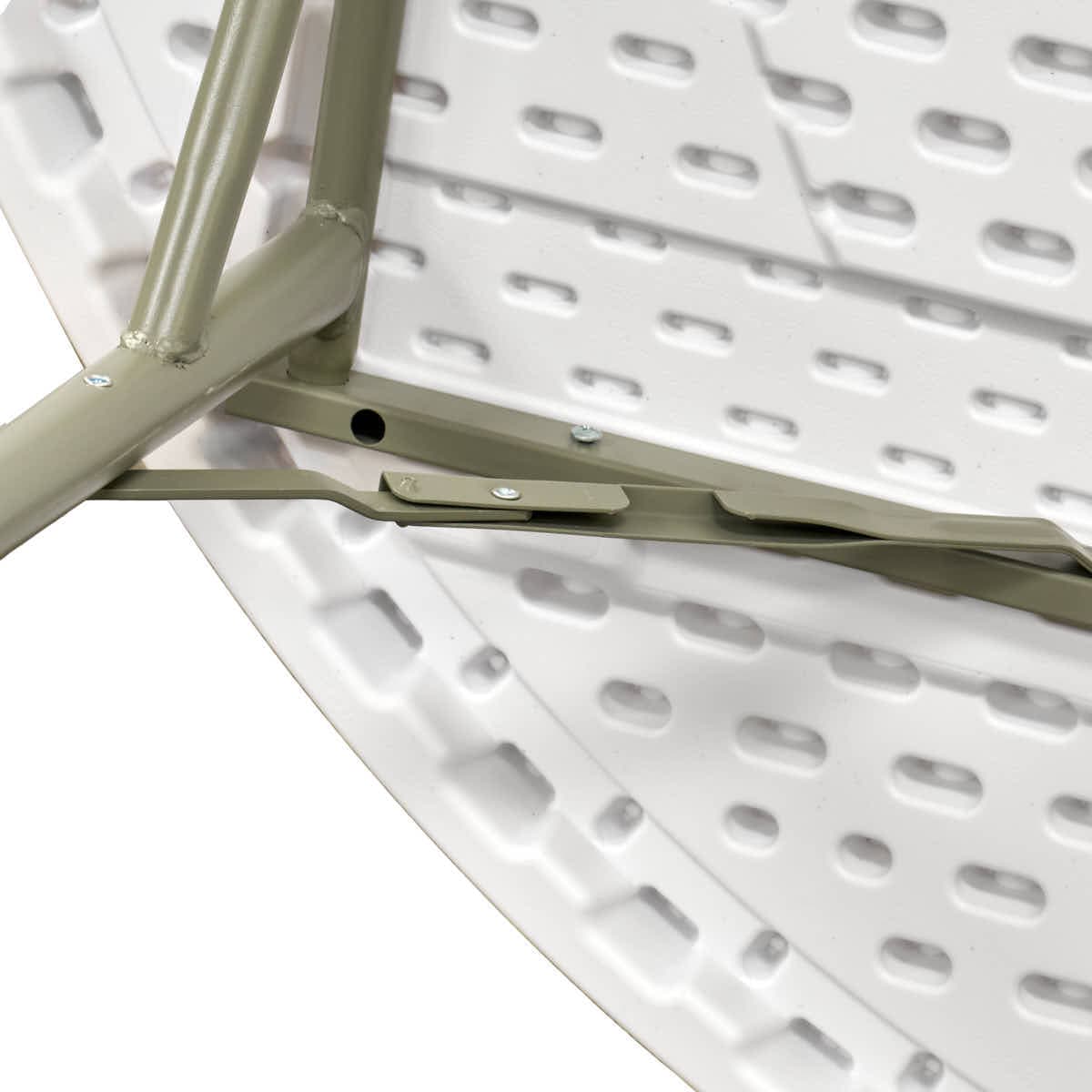 Chivari 60" (5 Foot) Round Heavy Duty Plastic Folding Table TPLSRD60-LFT
