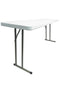 Chivari 72" x 18" (6 Foot) Rectangle Plastic Folding Table TPLSRT7218-LFT
