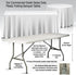 Chivari 72" x 18" (6 Foot) Rectangle Plastic Folding Table TPLSRT7218-LFT