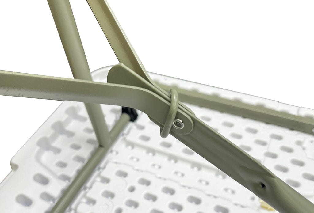 Chivari 72" x 30" (6 Foot) Rectangle Heavy Duty Fold-In-Half Plastic Table TPLSRT7230-BF-AX-T