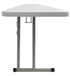 Chivari 96" x 18" (8 Foot) White Rectangle Plastic Table TPLSRT9618-LF-T