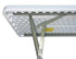 Chivari 96" x 18" (8 Foot) White Rectangle Plastic Table TPLSRT9618-LF-T
