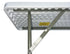 Chivari 96" x 18" (8 Foot) White Rectangle Plastic Table TPLSRT9618-LF-T