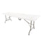 Chivari 96" x 30" (8 Foot) Rectangle Heavy Duty Fold-In-Half Plastic Table TPLSRT9630-BF-LF-T