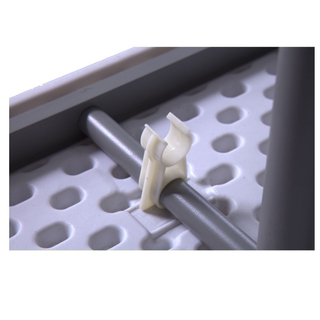 Chivari 96" x 30" (8 Foot) Rectangle Heavy Duty Fold-In-Half Plastic Table TPLSRT9630-BF-LF-T