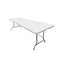 Chivari 96" x 30" (8 Foot) Rectangle Heavy Duty Fold-In-Half Plastic Table TPLSRT9630-BF-LF-T