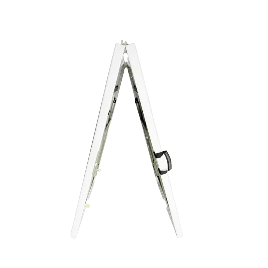 Chivari 96" x 30" (8 Foot) Rectangle Heavy Duty Fold-In-Half Plastic Table TPLSRT9630-BF-LF-T