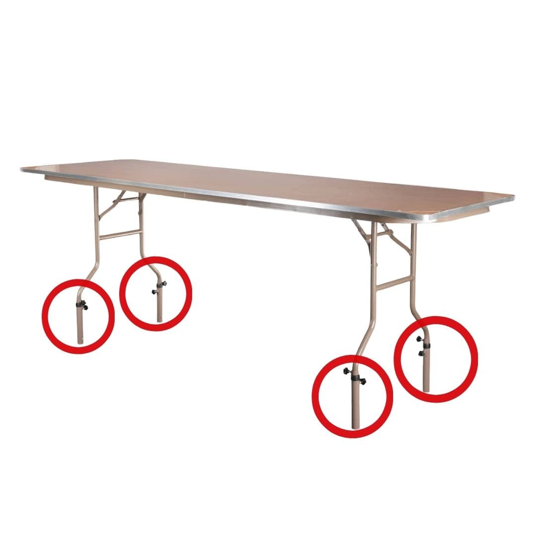 Chivari Plywood Table Leg Extensions adjusts to 36