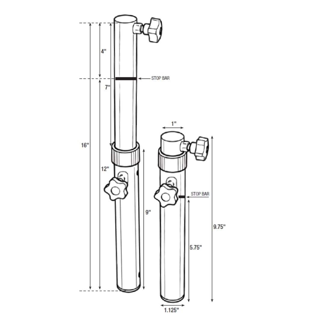 Chivari Plywood Table Leg Extensions adjusts to 36