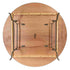 72" (6 Foot) Gray Round Heavy Duty Metal Edge Plywood Folding Banquet Table