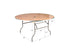 72" (6 Foot) Gray Round Heavy Duty Metal Edge Plywood Folding Banquet Table