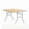 Chivari 48" x 30" (4 Foot) Rectangle Heavy Duty Plywood Folding Table TPLYRT4830MG-AX-T