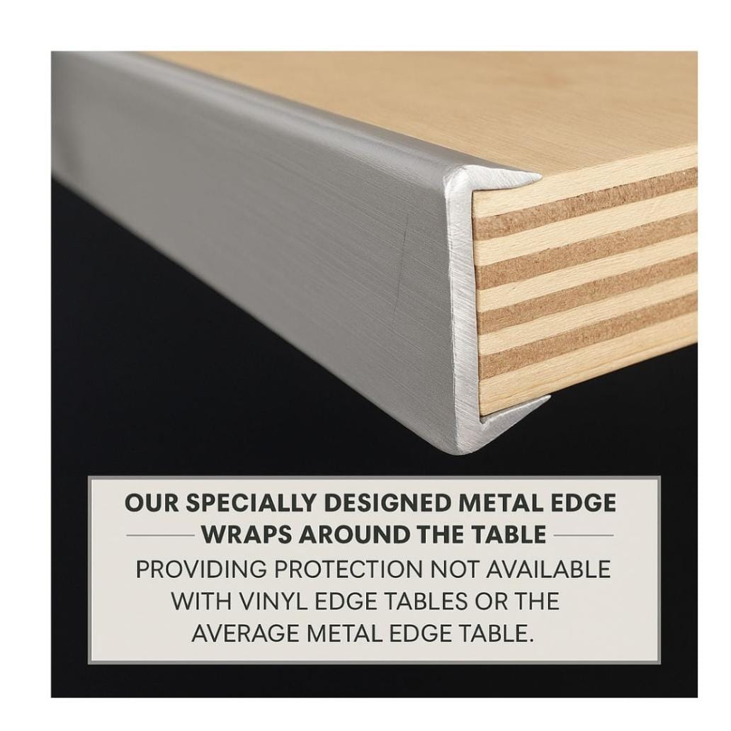 Chivari 48" x 30" (4 Foot) Rectangle Heavy Duty Plywood Folding Table TPLYRT4830MG-AX-T