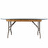 Chivari Kids 48" x 30" (4 Foot) Rectangle Plywood Folding Banquet Table TPLYRT4830MG-KID-AX-T
