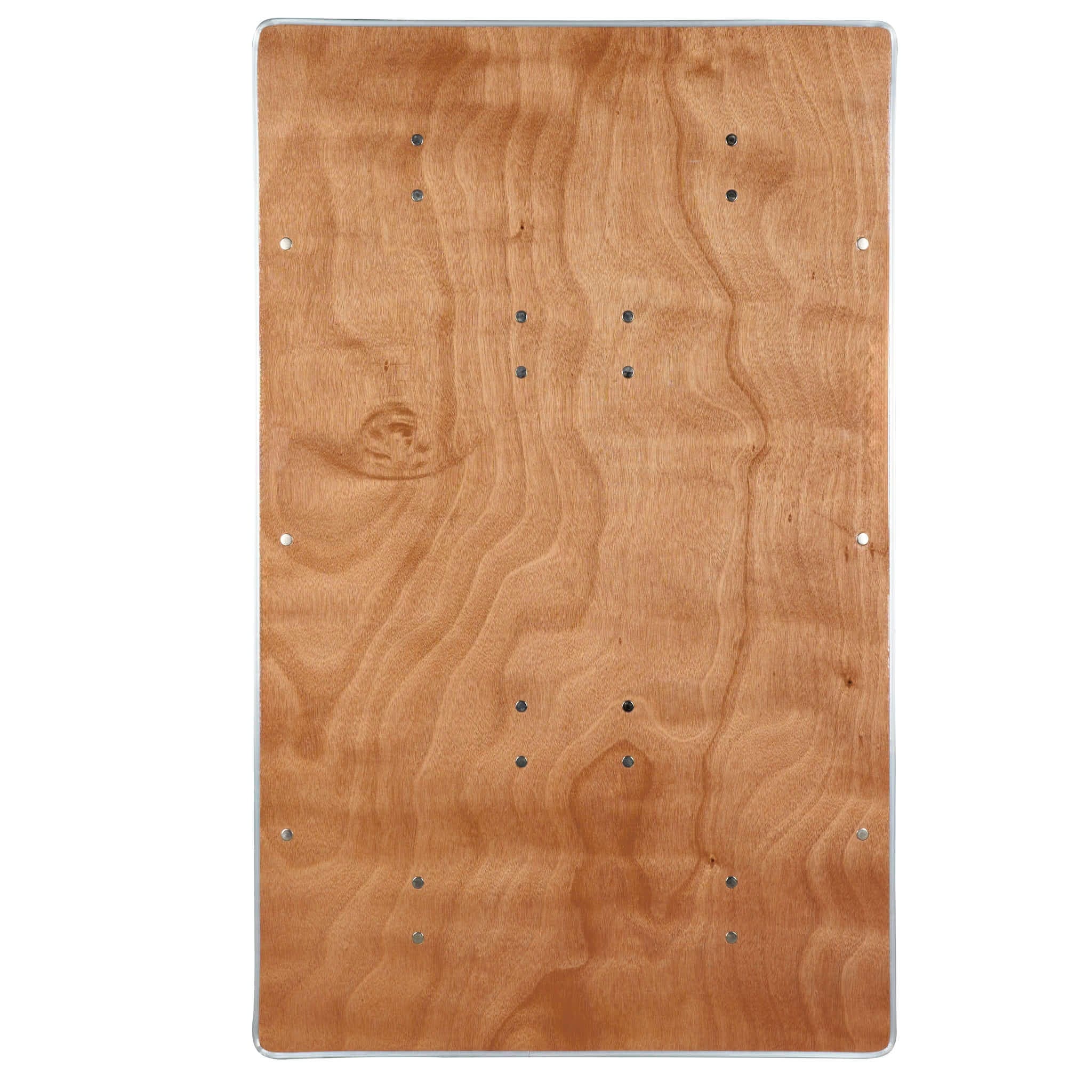 Chivari Kids 48" x 30" (4 Foot) Rectangle Plywood Folding Banquet Table TPLYRT4830MG-KID-AX-T