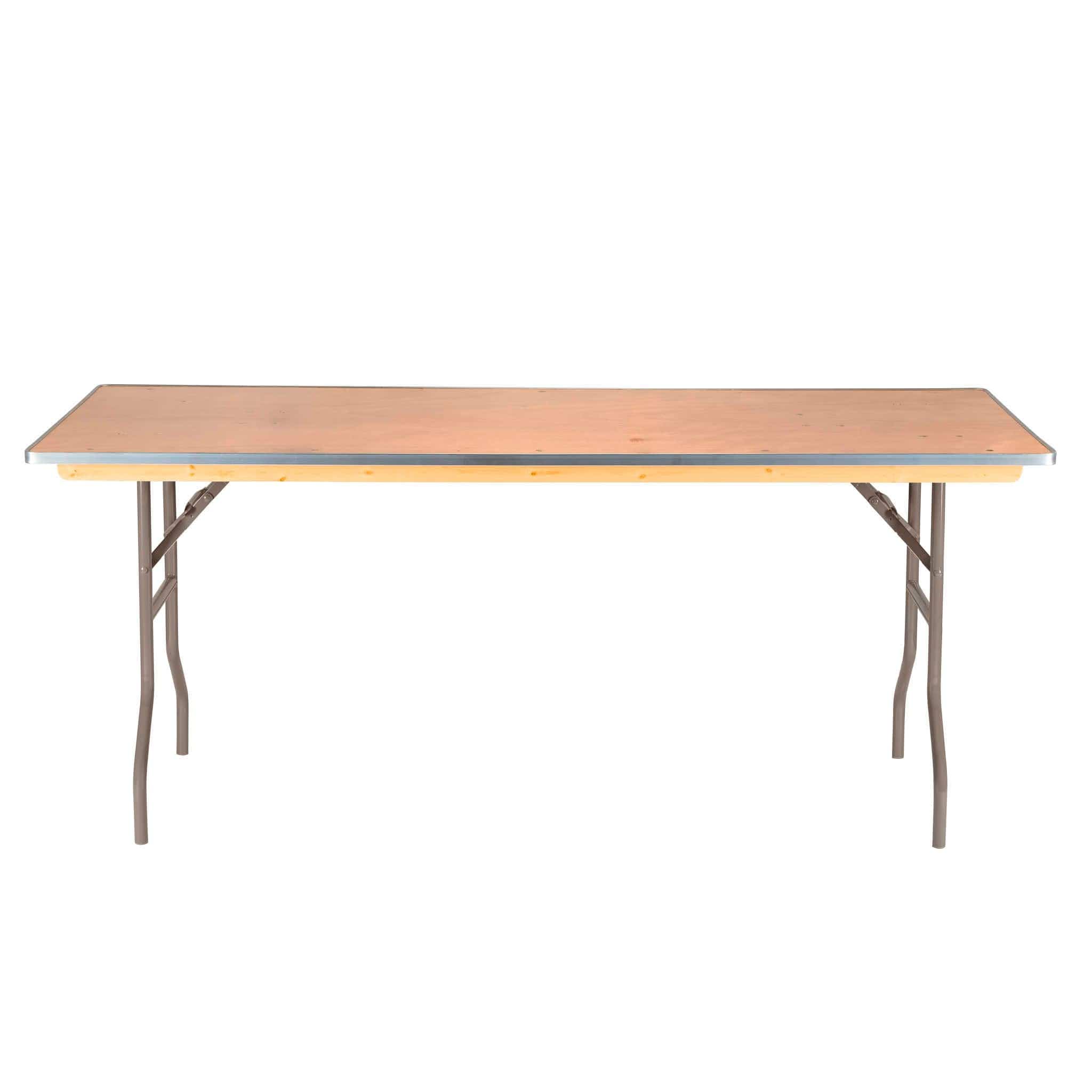 Chivari 6 Foot (72"x30") Rectangle Plywood Table and Bar Top TPLYRT7230-BAR-KT-AX