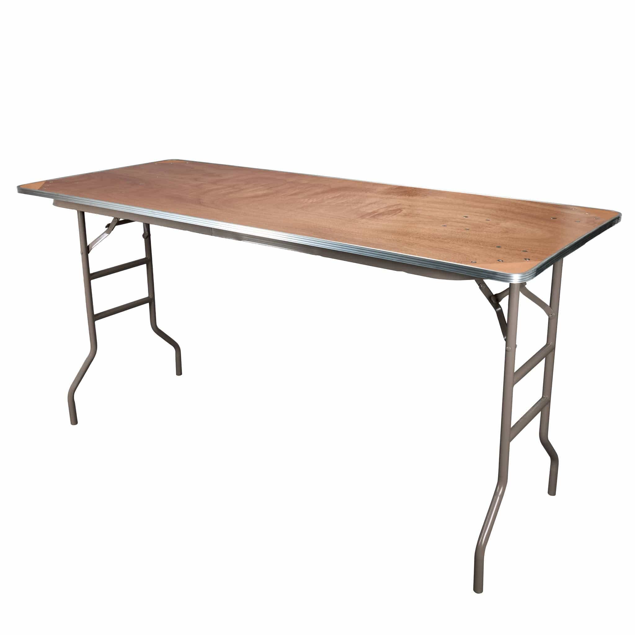 Chivari 72" x 30" (6 Foot) Kitchen Prep Folding Table with Steel Skeleton™ TPLYRT7230M-KCH-AX