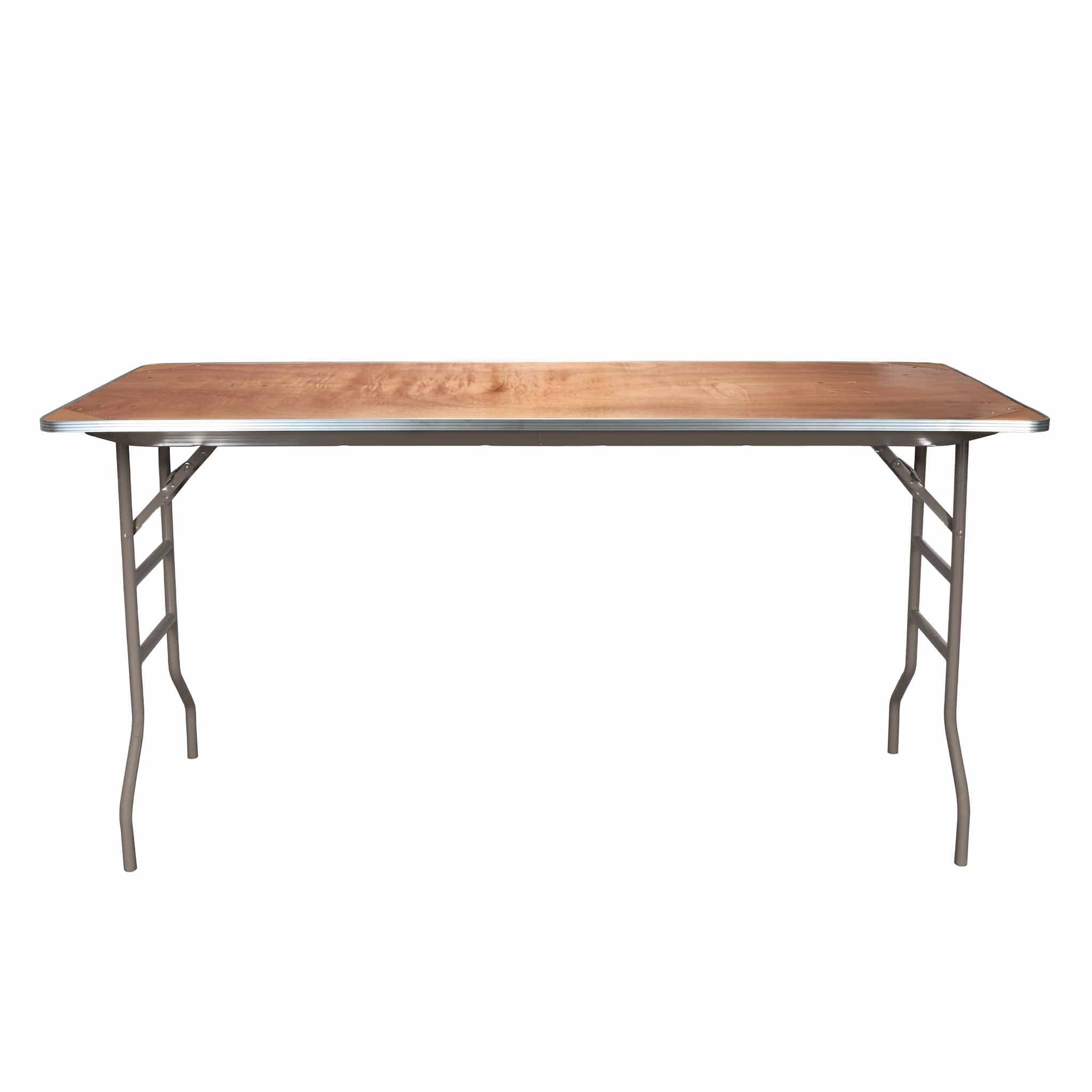 Chivari 72" x 30" (6 Foot) Kitchen Prep Folding Table with Steel Skeleton™ TPLYRT7230M-KCH-AX