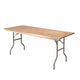 Chivari 72" x 30" (6 Foot) Rectangle Plywood Folding Table TPLYRT7230MG-AX-T