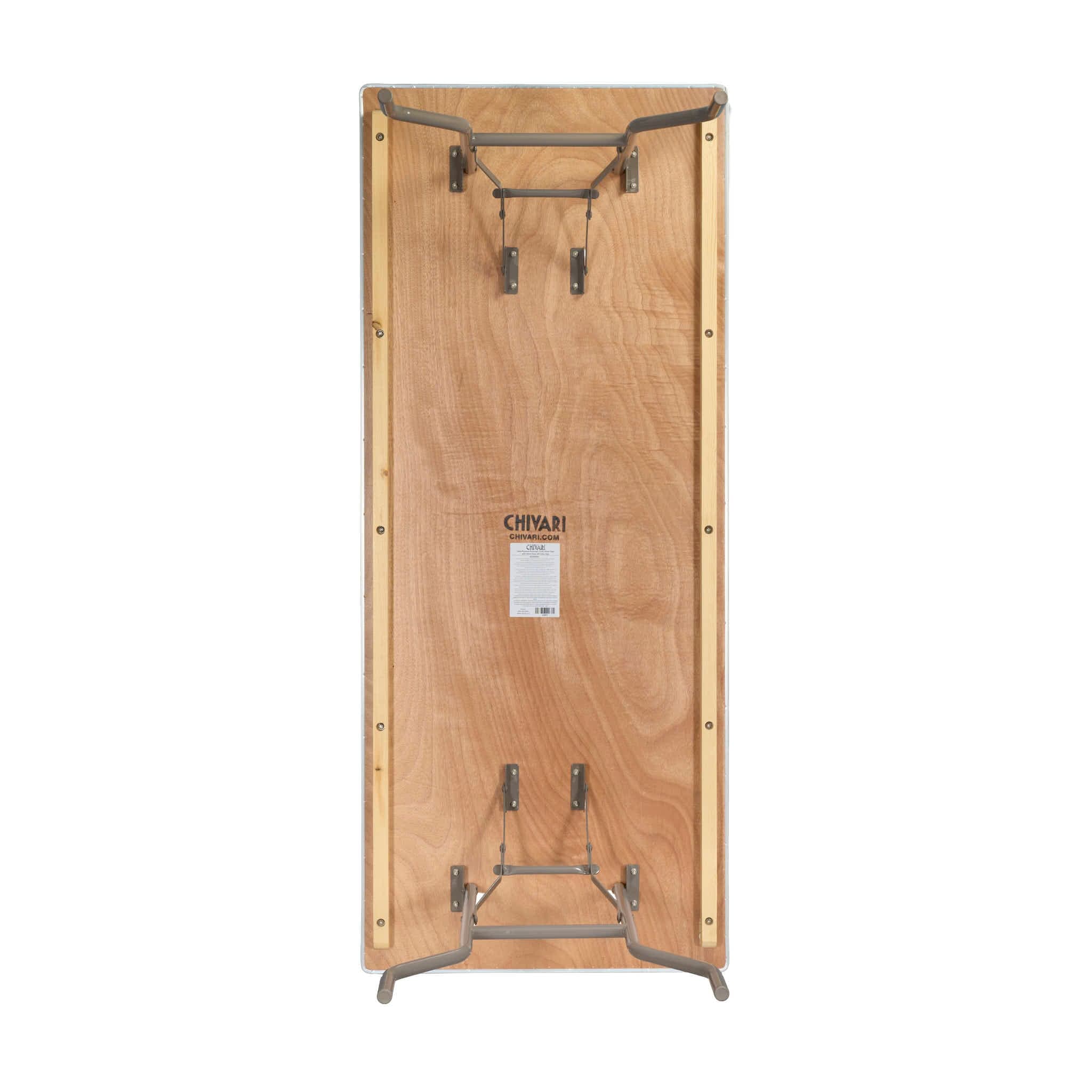 Chivari 72" x 30" (6 Foot) Rectangle Plywood Folding Table TPLYRT7230MG-AX-T