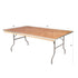 Chivari 72" x 42" (6 Foot) Rectangle Plywood Folding Table with Metal Edge TPLYRT7242MG-AX-T