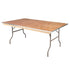 Chivari 72" x 42" (6 Foot) Rectangle Plywood Folding Table with Metal Edge TPLYRT7242MG-AX-T