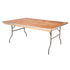 Chivari 72" x 48" (6 Foot) Rectangle Plywood Folding Table with Metal Edge TPLYRT7248MG-AX-T