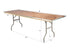 96" x 30" (8 Foot) Rectangular Heavy Duty Plywood Folding Banquet Table with Warm Gray Legs